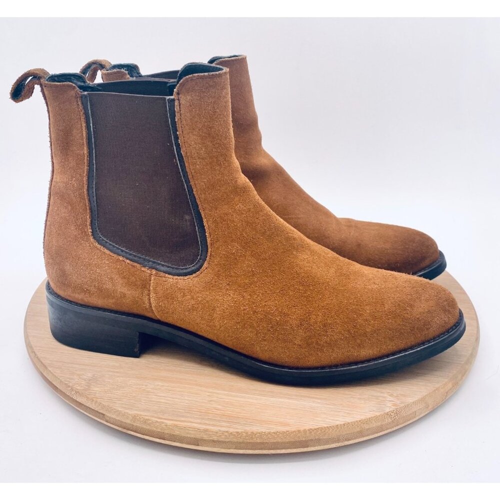 Thursday Boots Co Womens 9.5 Brown Suede Pull On Chelsea Ankle